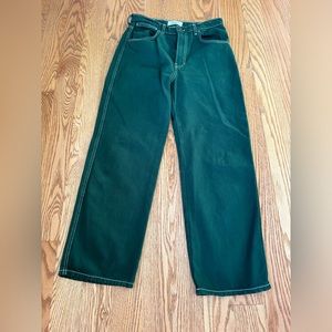 green reformation “cargo” jeans